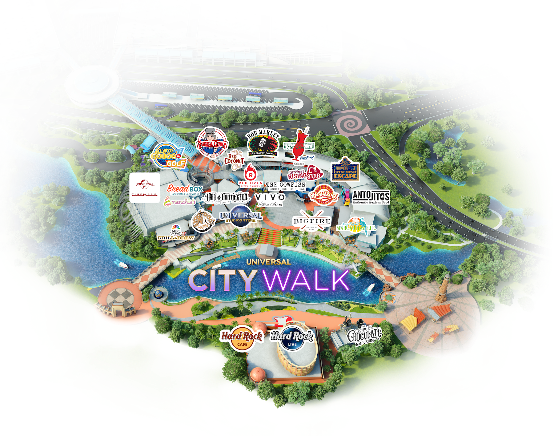 Universal CityWalk Map